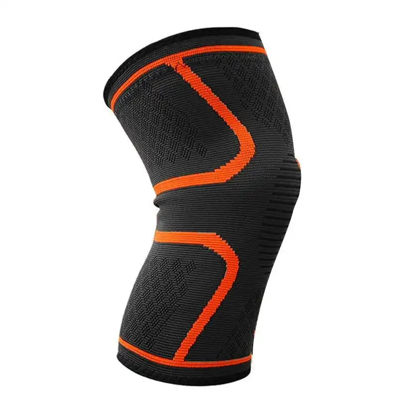 AOLIKES 3D Weaving Knee Support Brace Sleeve Joint Kneelet Leg Breathable Orange