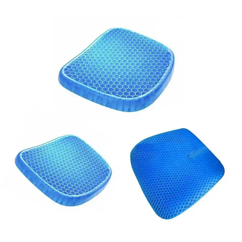 Gel Honeycomb Seat Comfort Cushion Flex Back Support Spine Protector Pain Relief