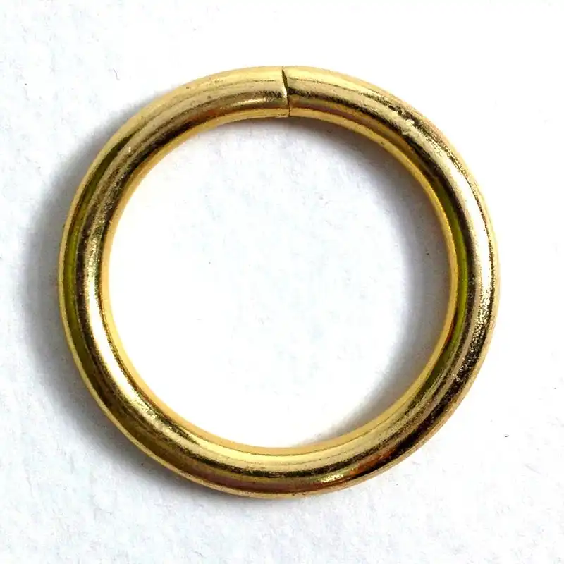 Arbee Steel Rings, Gold 12mm- 6pk
