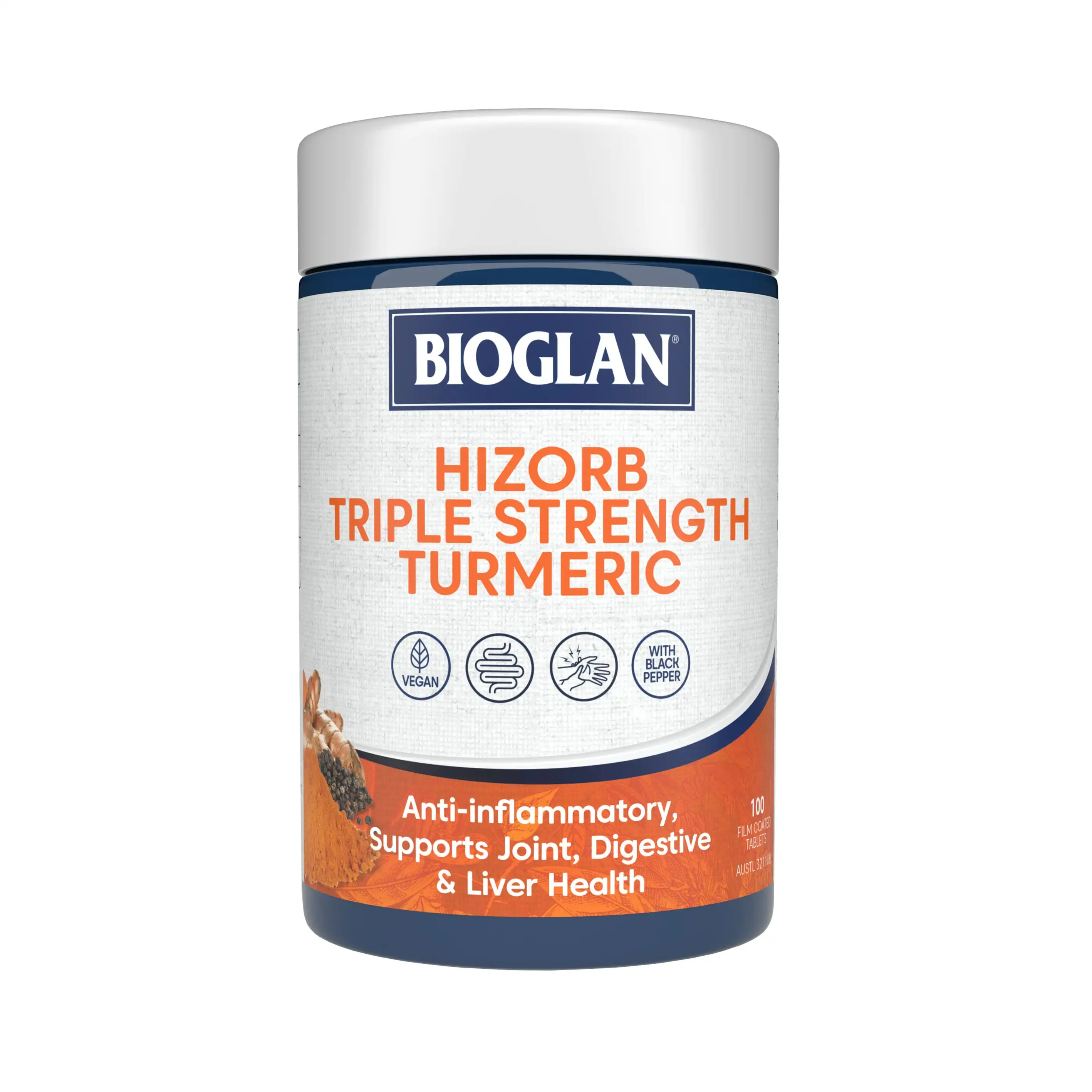 Bioglan Hi-Zorb Triple Strength Turmeric 100s