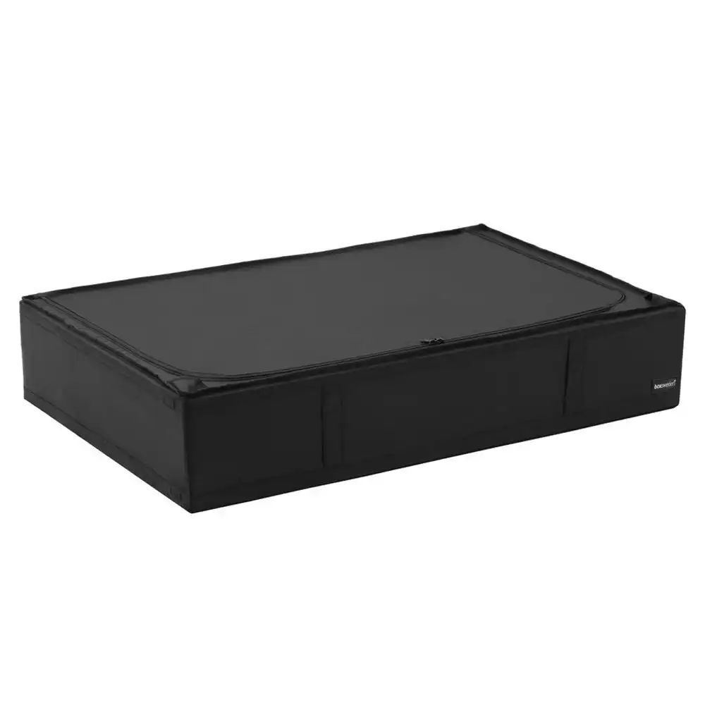 Kloset by Boxsweden 93cm Home Storage Box Chest Organiser w/ Zipper XL Black