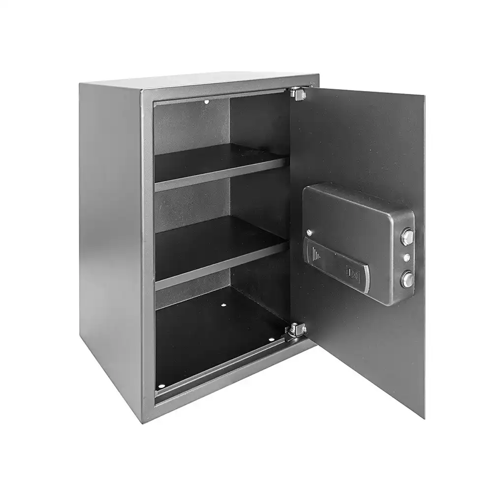 Defence Home Digital Code Security Safe w/Removable Shelf 500x350x310mm - Black