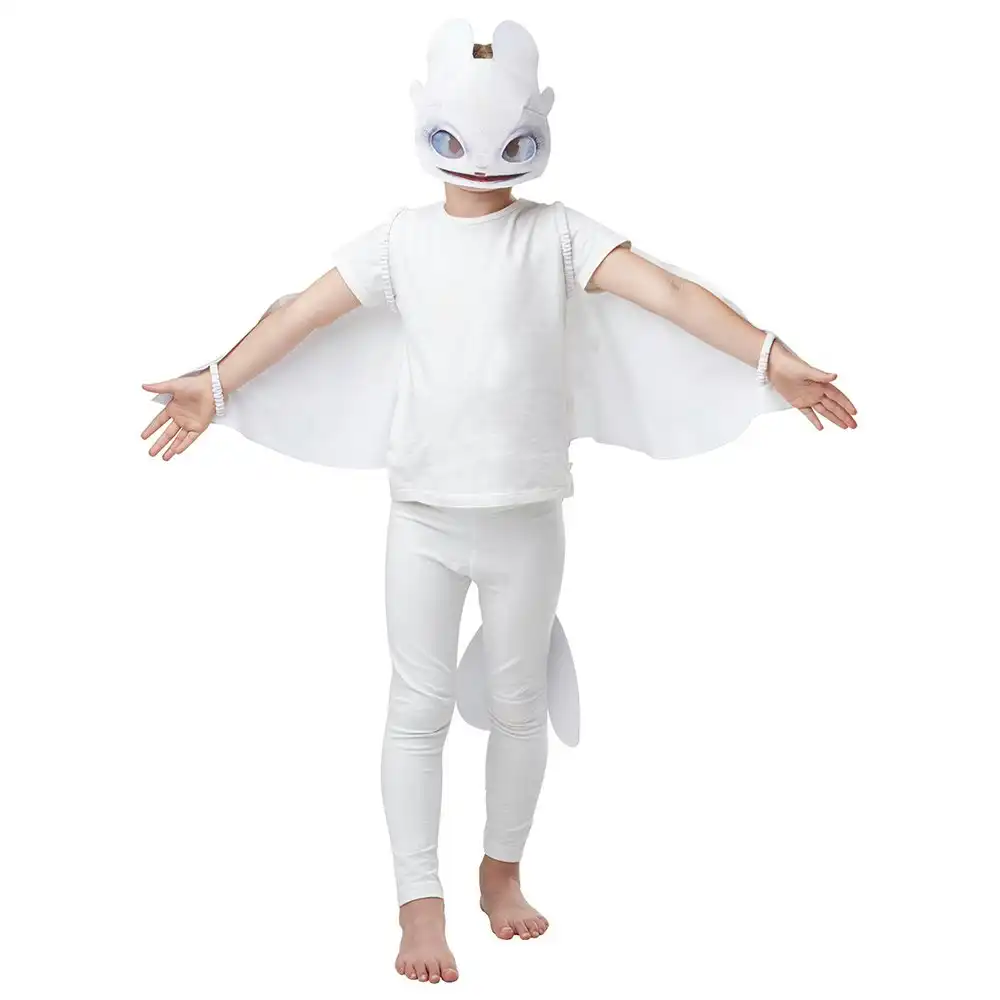 Light Fury Dragon Glow In The Dark Kids/Children Costumes Accessory Set White