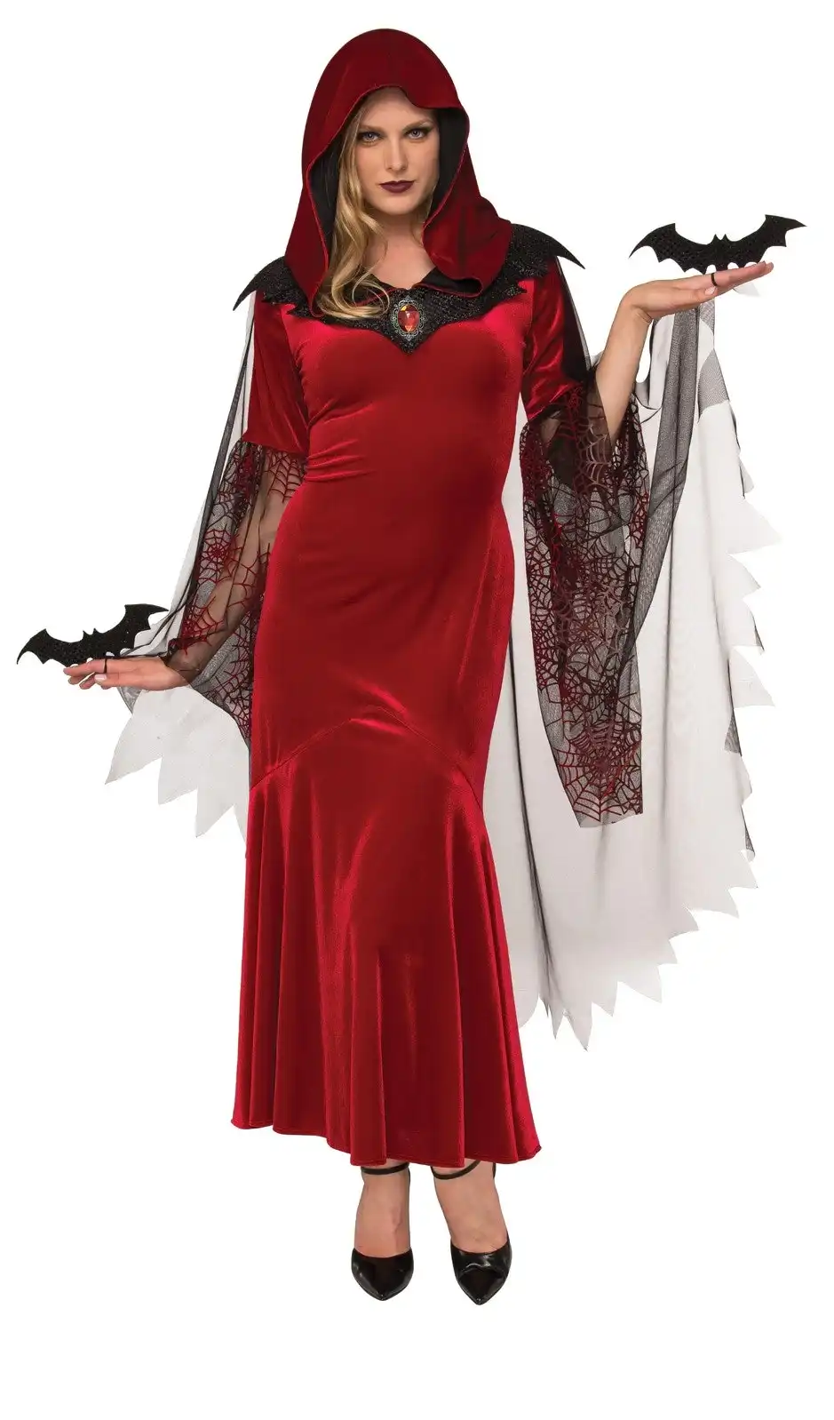 Rubies Bat Mistress Vampiress Spooky Scary Women Dress Up Costume Size Standard