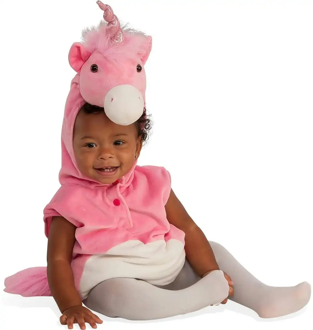Rubies Unicorn Animal Fury Dress Up Party Costume - Size Unisex Baby/Toddler