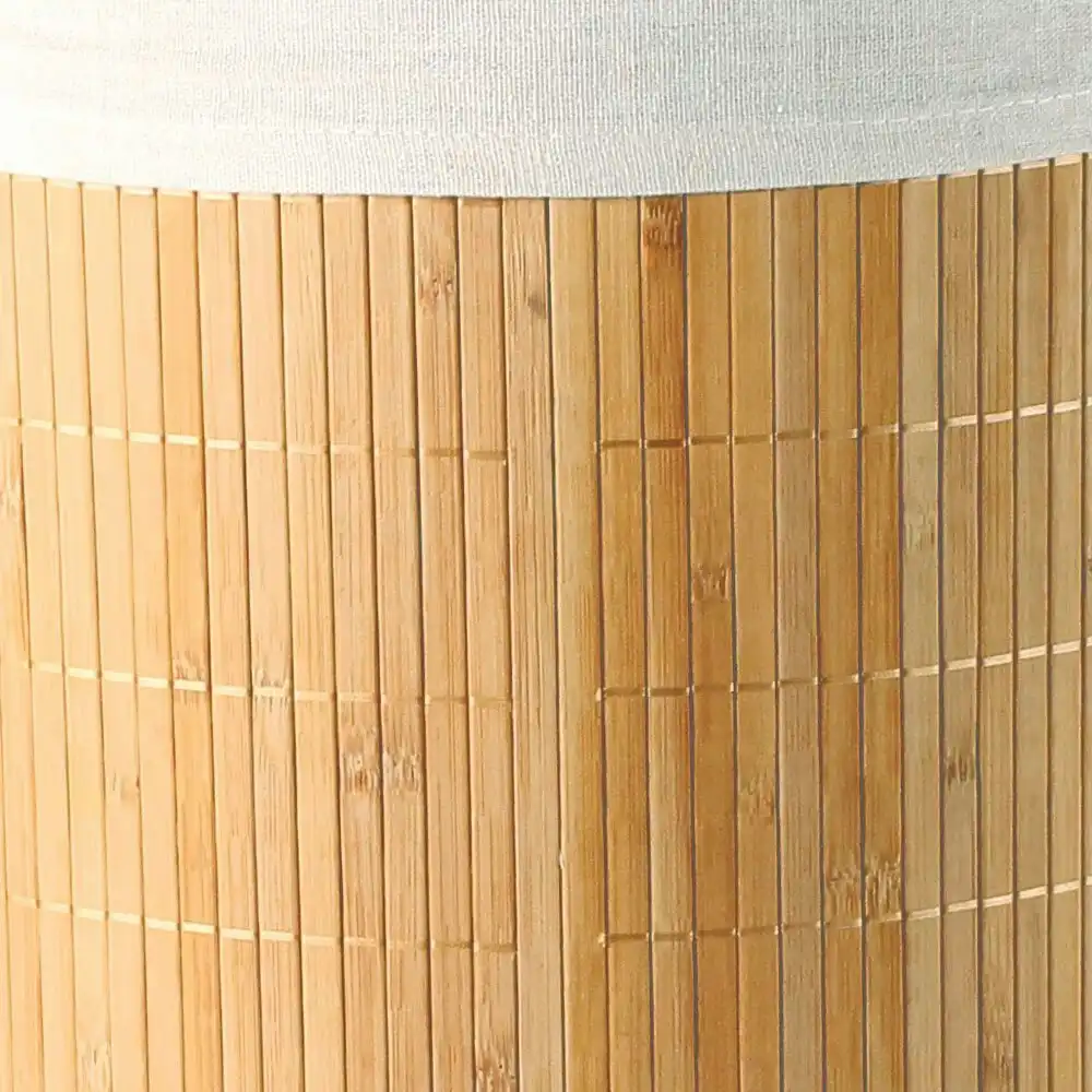 Maine & Crawford Kalib 60x38cm Bamboo Laundry Basket Storage w/ Lining Natural