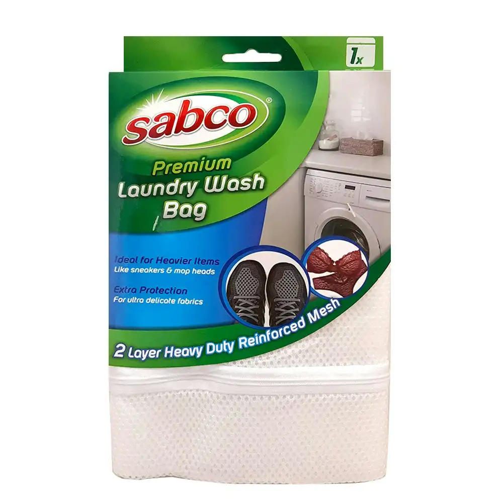 2x Sabco Premium 48.5x34.5cm Mesh Laundry Washing/Drying Bag Storage Protection