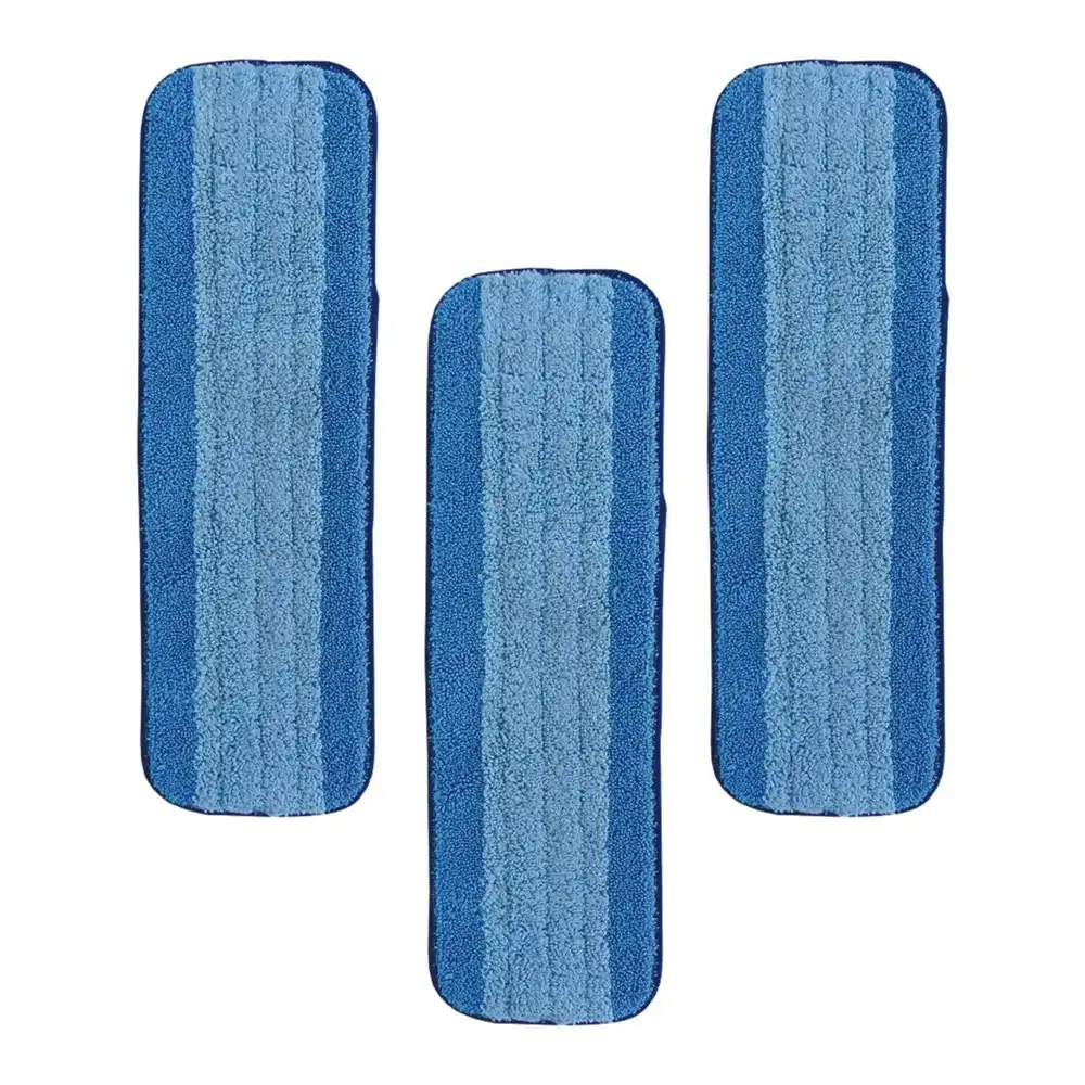3pc Bona Tripple Cleaning Fast Drying Microfibre Floor Pads/Cloths For Bona Mop