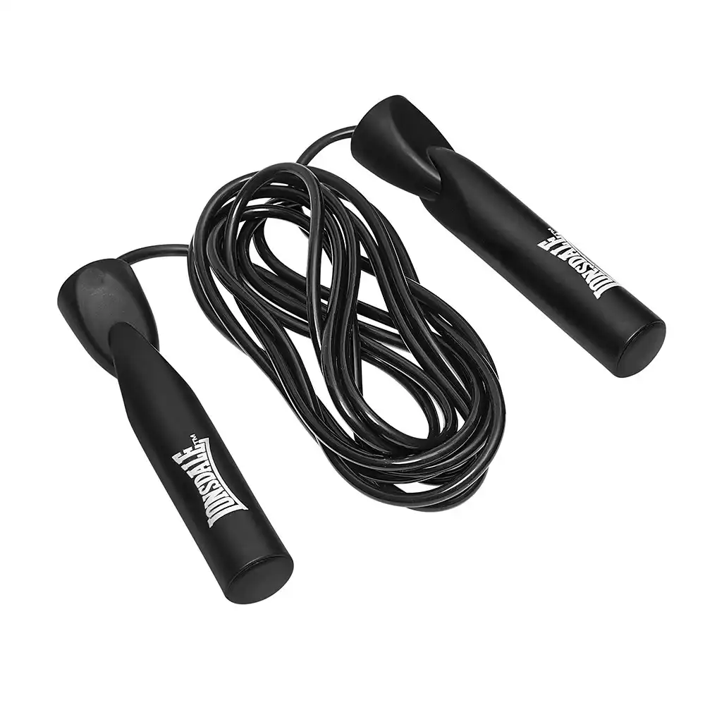 Lonsdale 2.75m PVC Skipping Jump Rope Cardio Exercise Gym/Fitness Training Black