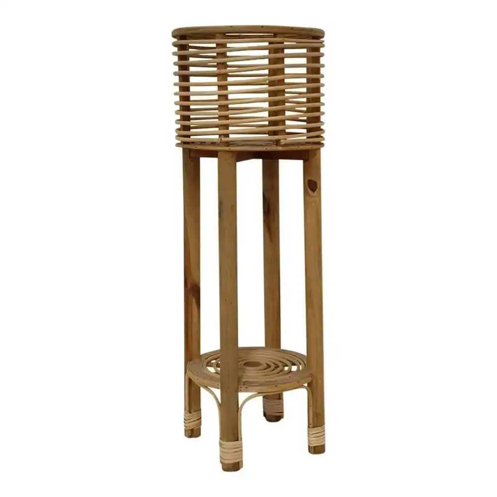 Bamboo Planter 70cm Island Tall Home/Office Decor Plant Pot Stand Holder Natural