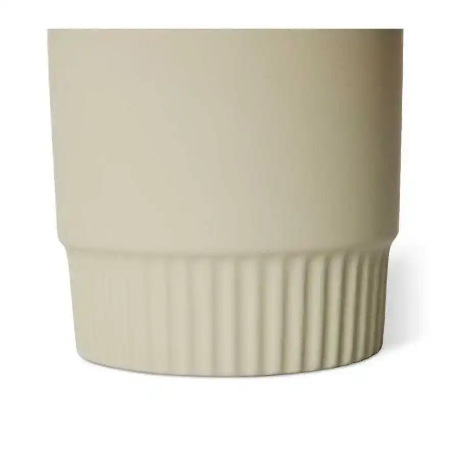 E Style Logan 19cm Ceramic Plant Pot Home Decor Round Planter Soft Green