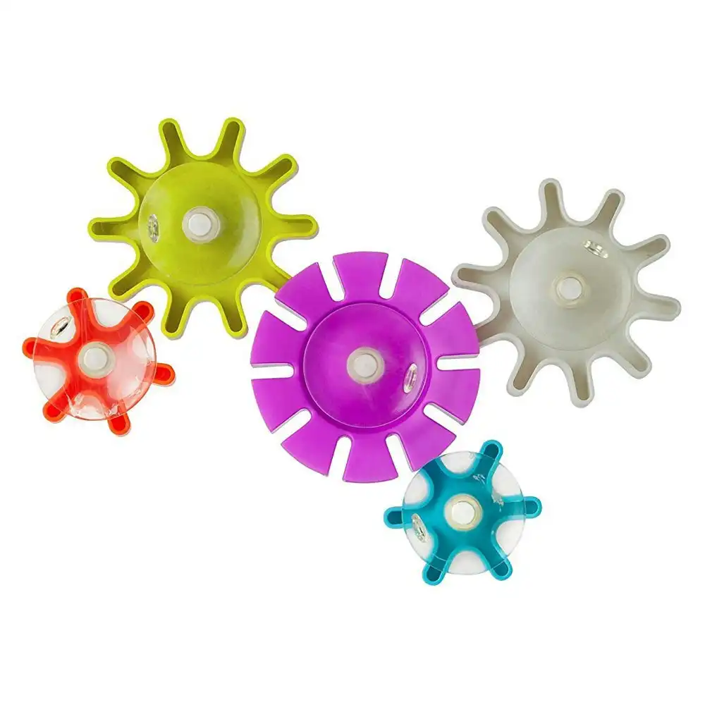 Boon 10pc Cogs Building Gears Bath Time Floating/Suction Toys for Baby/Kids Play