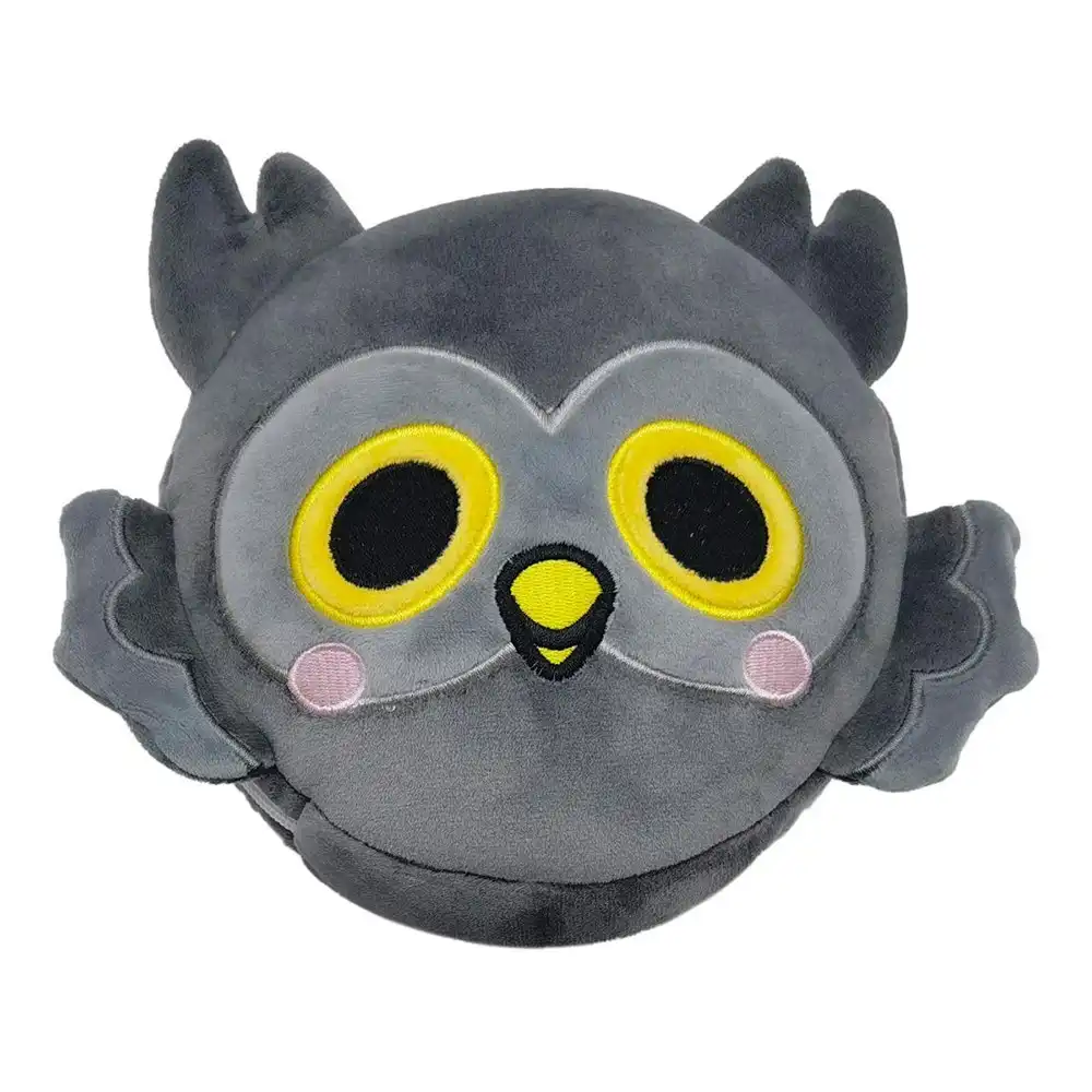 Relaxeazzz 15cm Owl Travel Pillow w/ Eye Mask 6y+ Kids/Adults Soft Cushion Plush