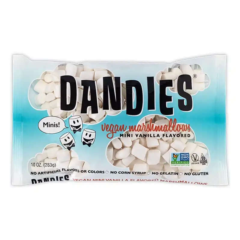 Dandies Mini 283g Vegan All Natural Vanilla Marshmallows/Confectionery/Sweets