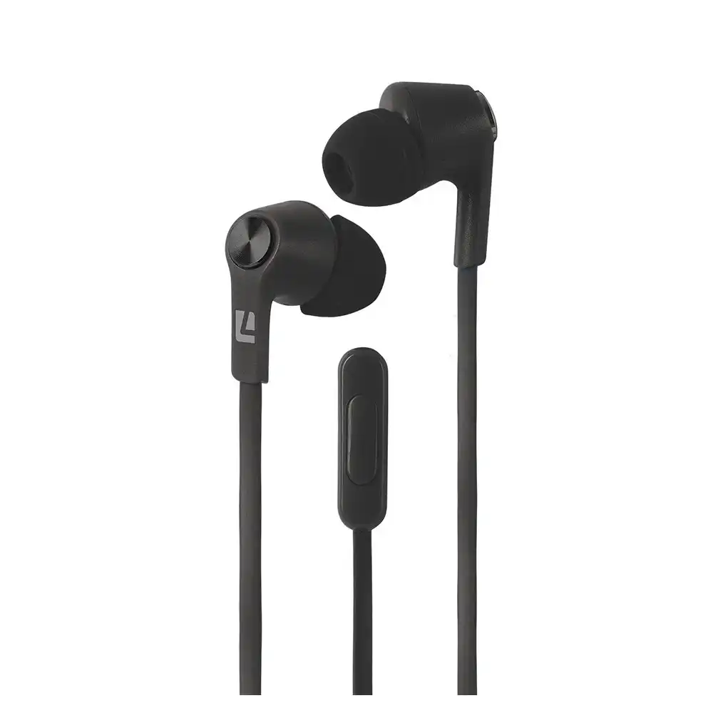Liquid Ears Wired In-Ear Earphones/Headphones for Music/Calls w/ Mic/3.5mm Black