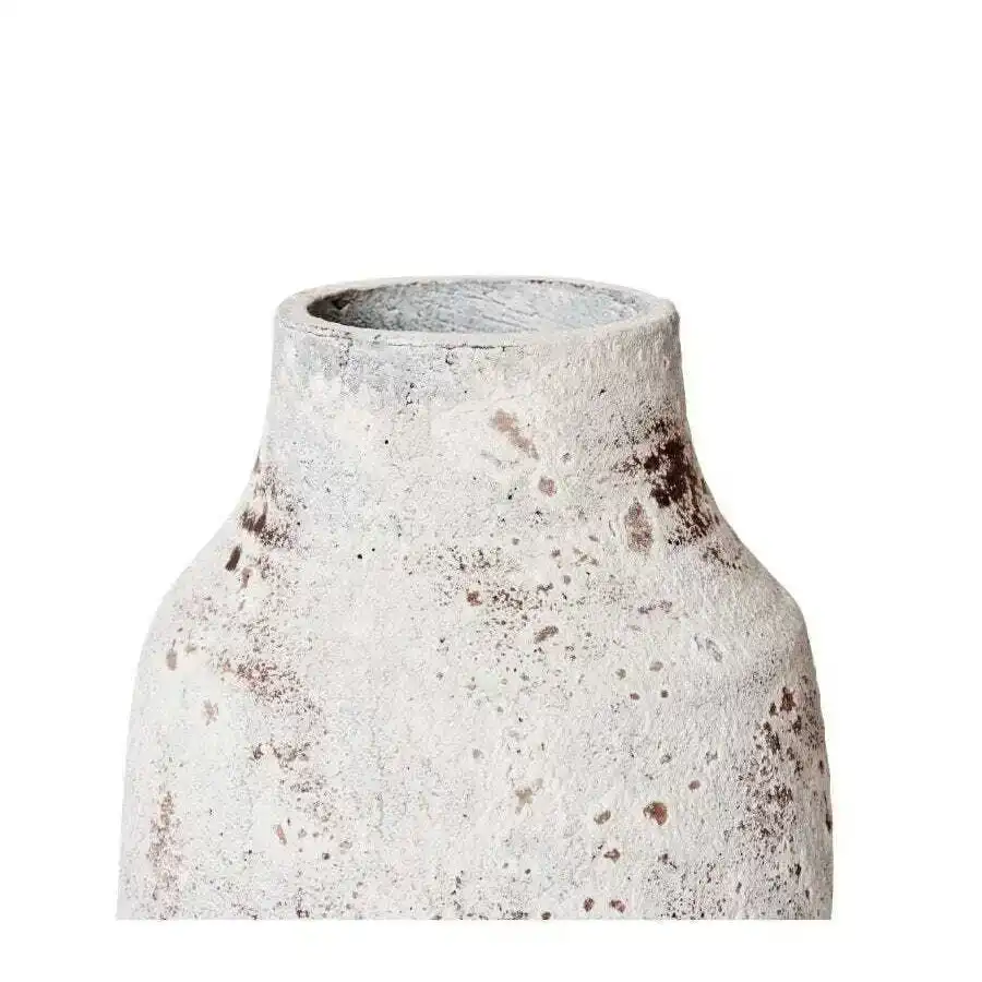 E Style Monroe 26cm Ceramic Flower/Plant Vase Tabletop Home Decor White/Grey