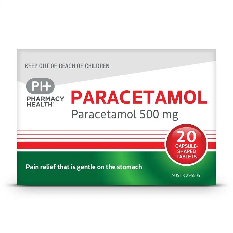 Pharmacy Health PARACETAMOL 20 TABLETS