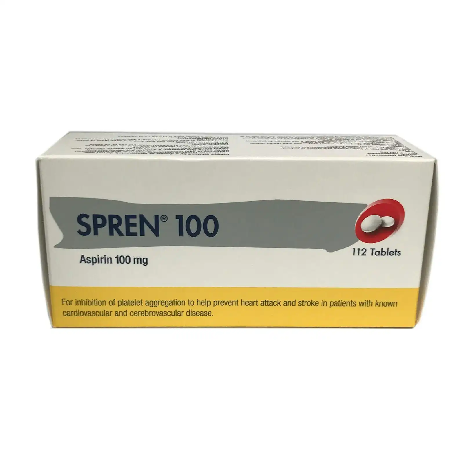 SPREN Aspirin 100mg 112 Tablets