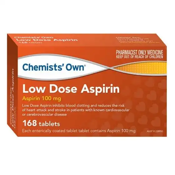 Chemists' Own Low Dose Aspirin 168 Tablets (Generic of CARTIA)