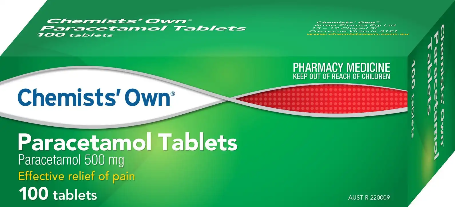 Chemists' Own Paracetamol 100 Tabs (Generic of PANADOL)