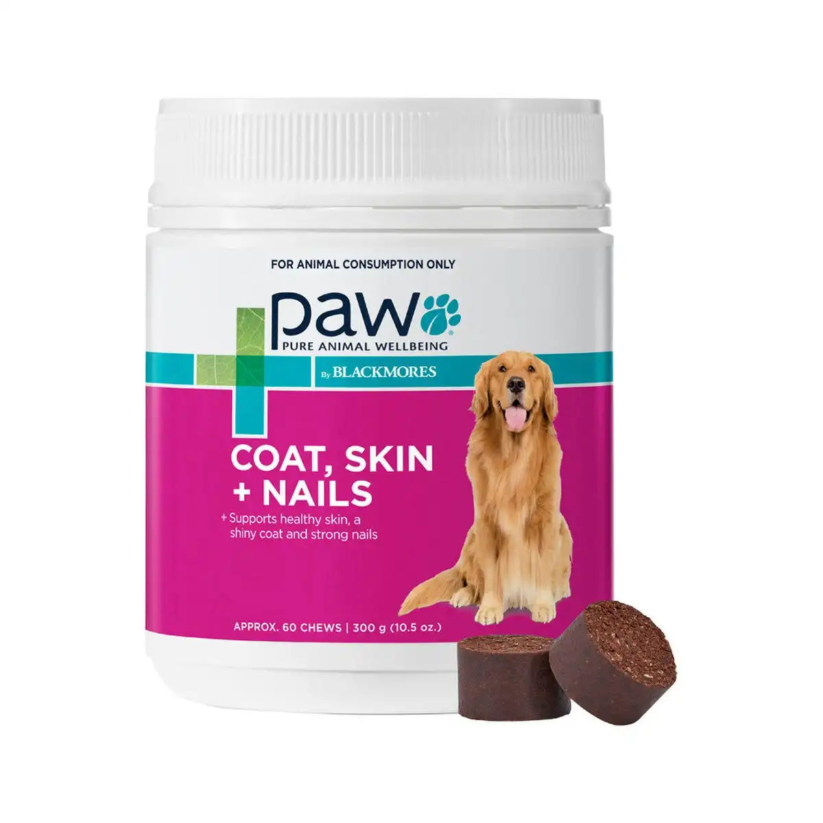 Paw By Blackmores Coat, Skin + Nails (For Dogs approx 60 Chews) 300g