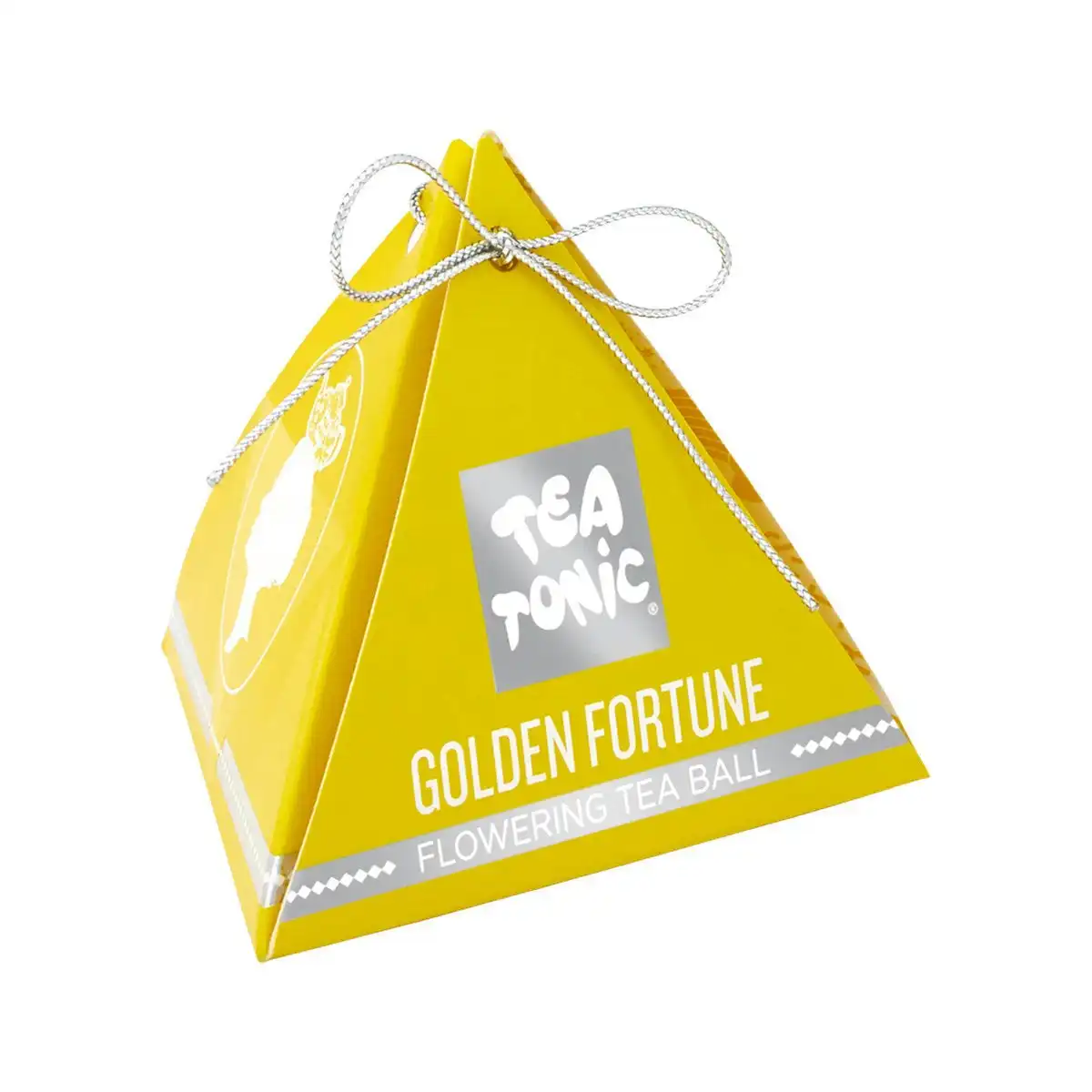Tea Tonic Pyramid Flowering Tea Ball Golden Fortune