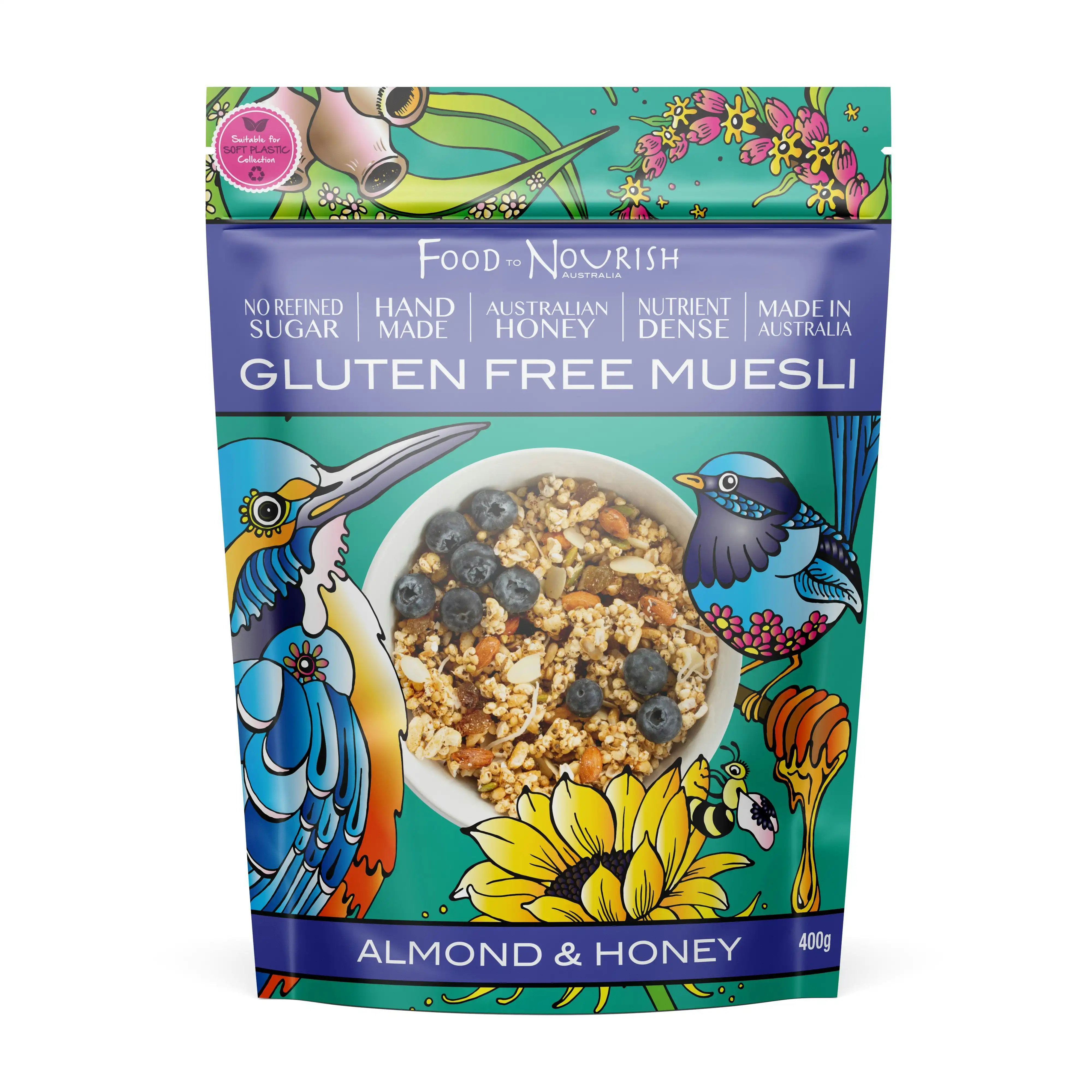 Food to Nourish GF Muesli Almond & Honey 600g