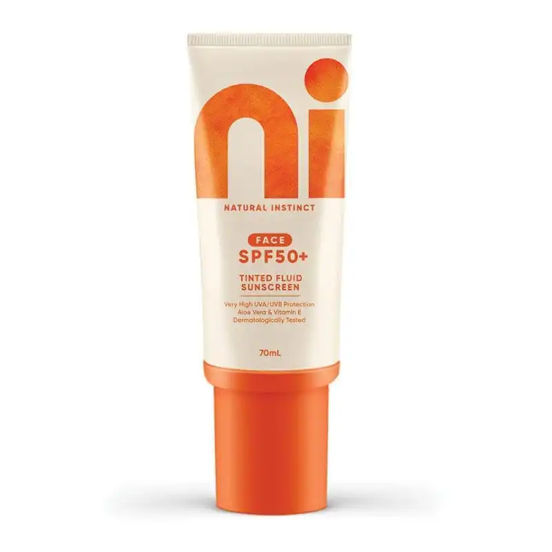Natural Instinct Clean Tinted Fluid Sunscreen SPF50 70ml