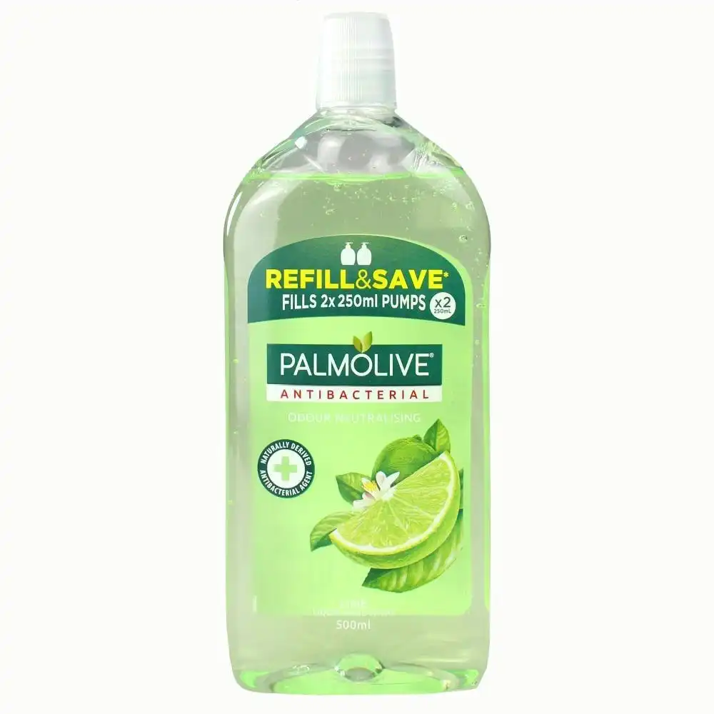 Palmolive Antibacterial Liquid Hand Wash Lime Refill 500mL