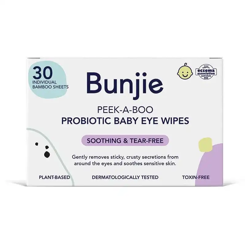 Bunjie Probiotic Baby Eye Wipes 30s