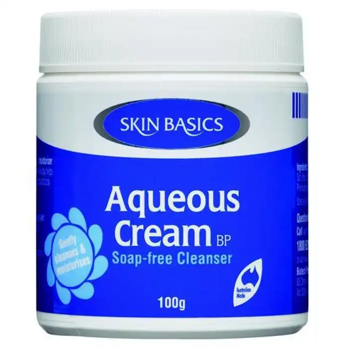 Skin Basics Aqueous Cream BP Soap-Free Cleanser 100g (Jar)