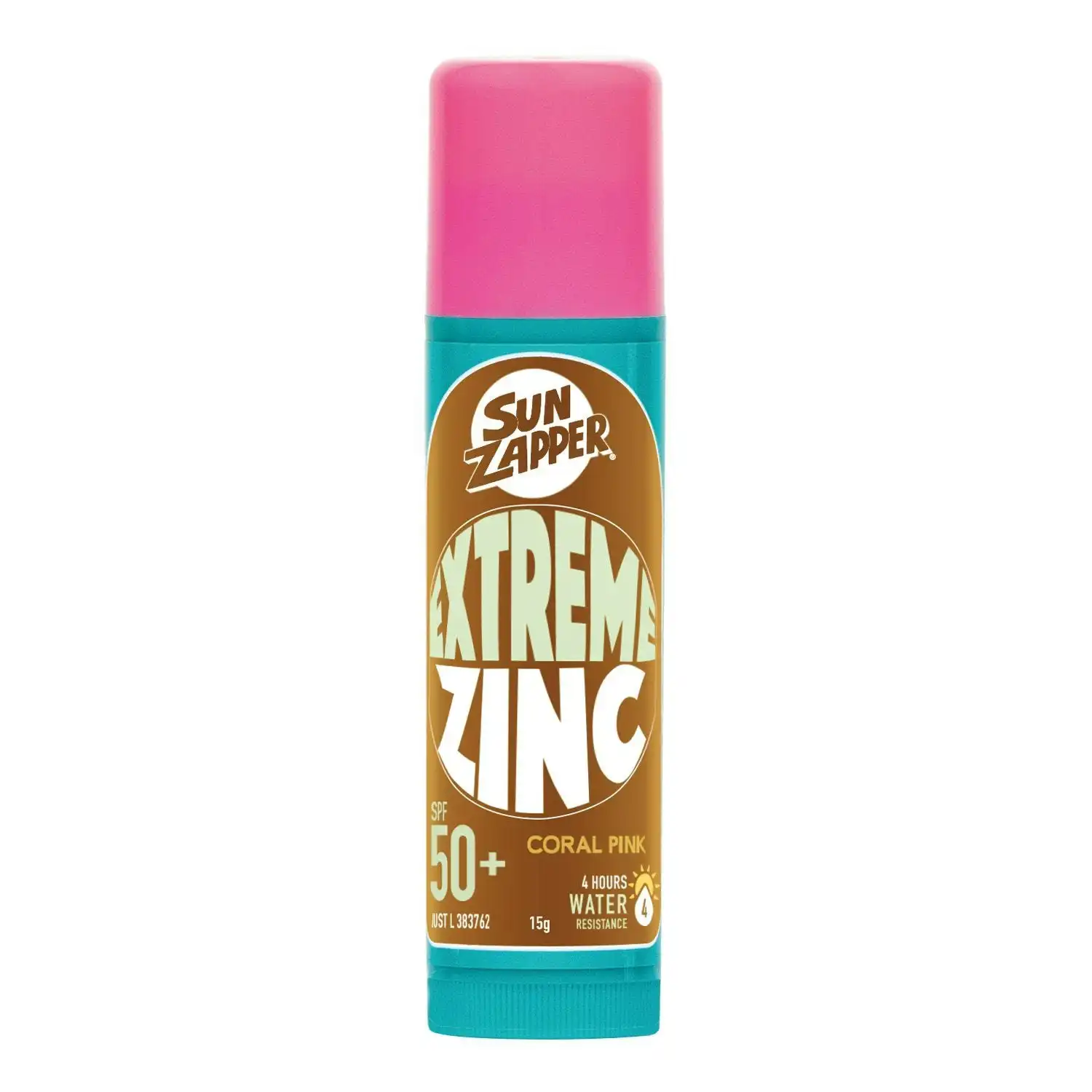 Sun Zapper Extreme Zinc Stick 15g Coral Pink