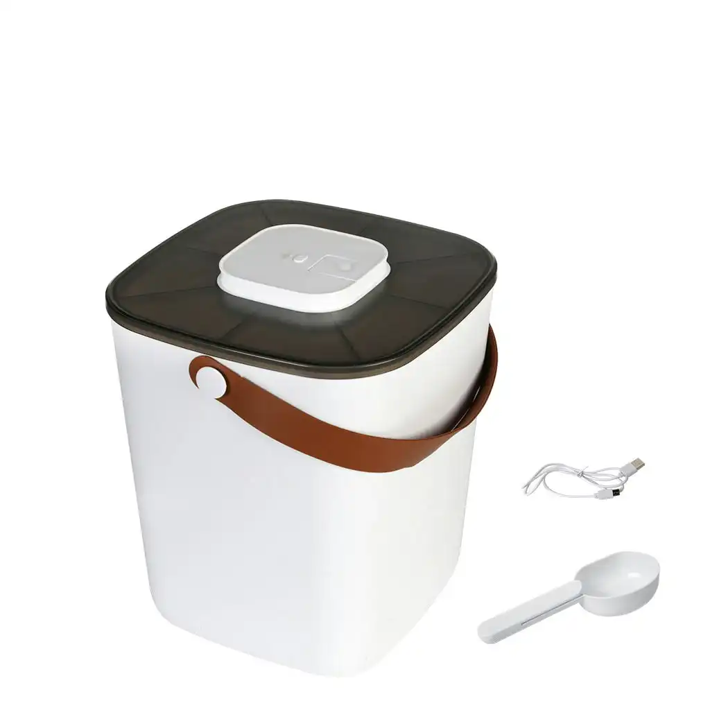 Pawz Pet Food Storage Container 13L Smart Vacuum Kitchen Box Scoop Dispenser
