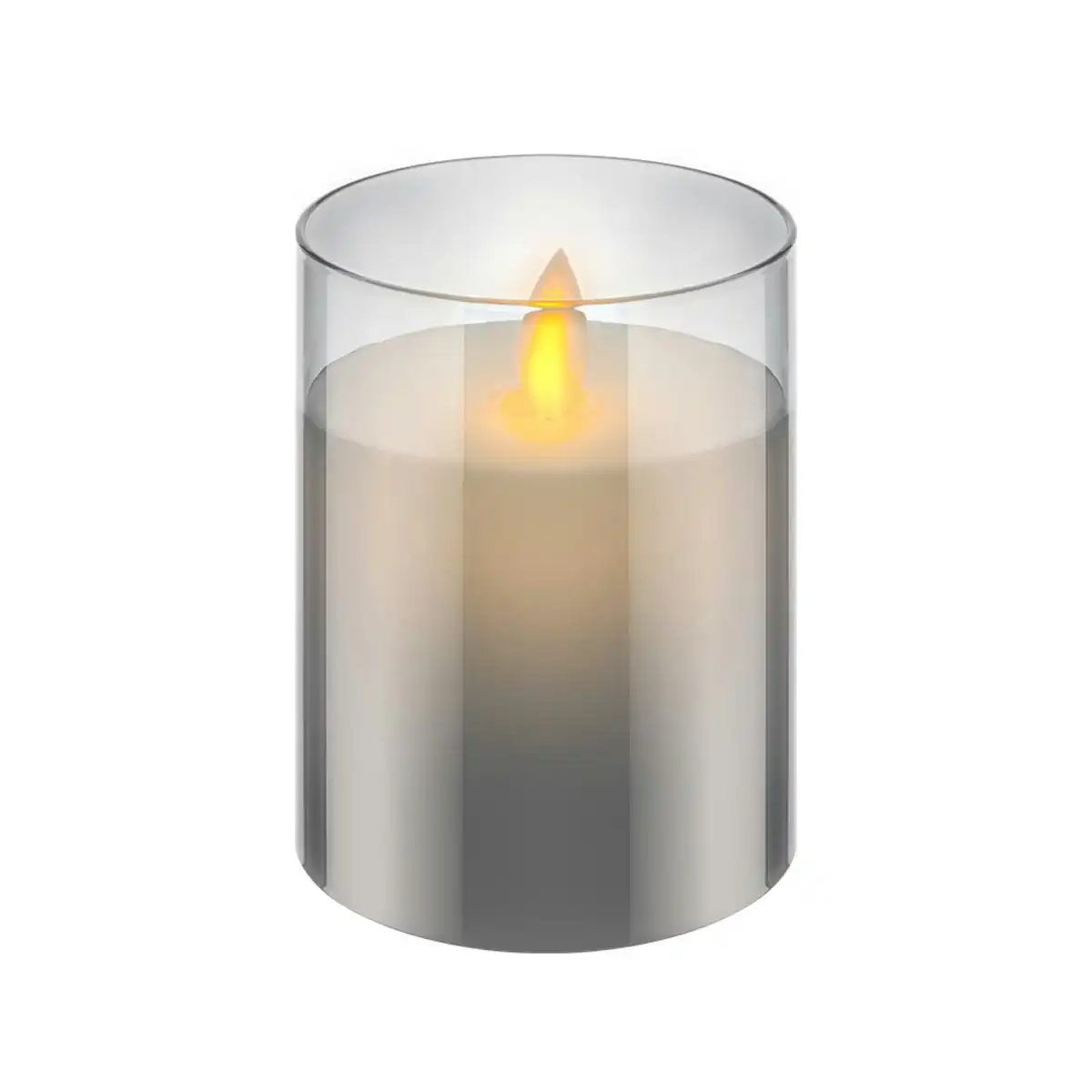 Goobay LED Wax Candle in Glass - 7.5 x 10 cm