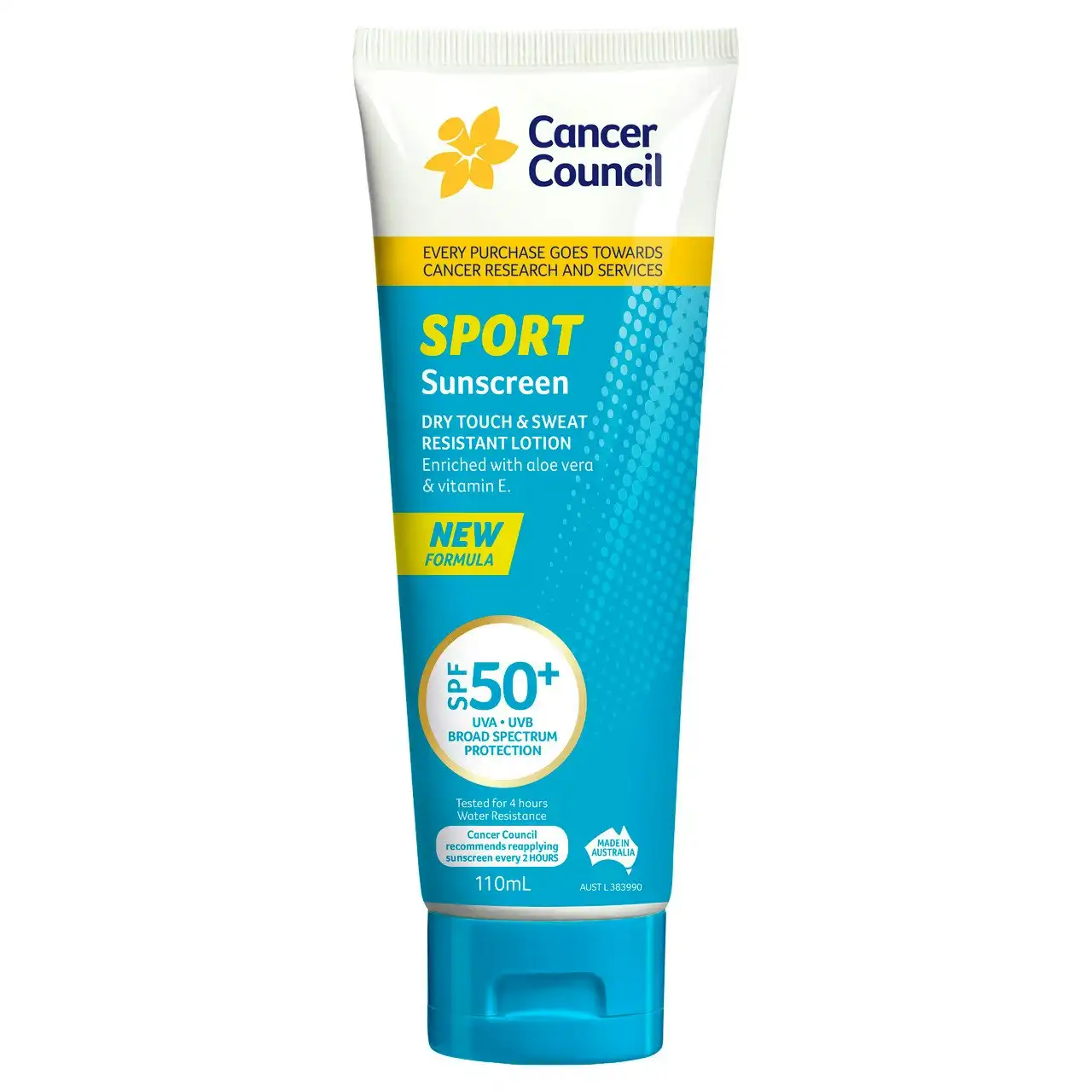 Cancer Council Sport Dry Touch & Sweat Resistant Lotion SPF50+ 110ml