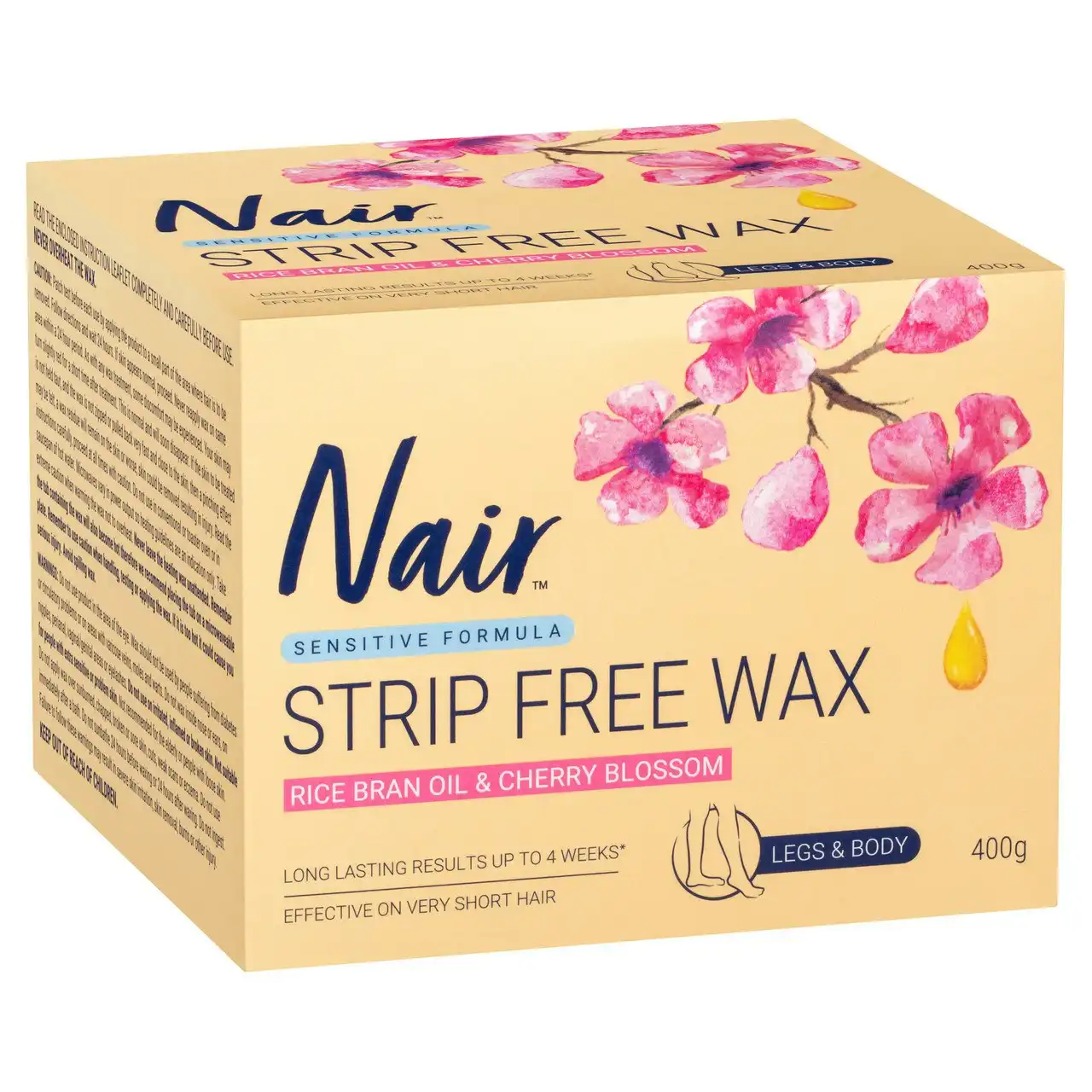 Nair Strip Free Wax | Sensitive Hair Removal | 400g