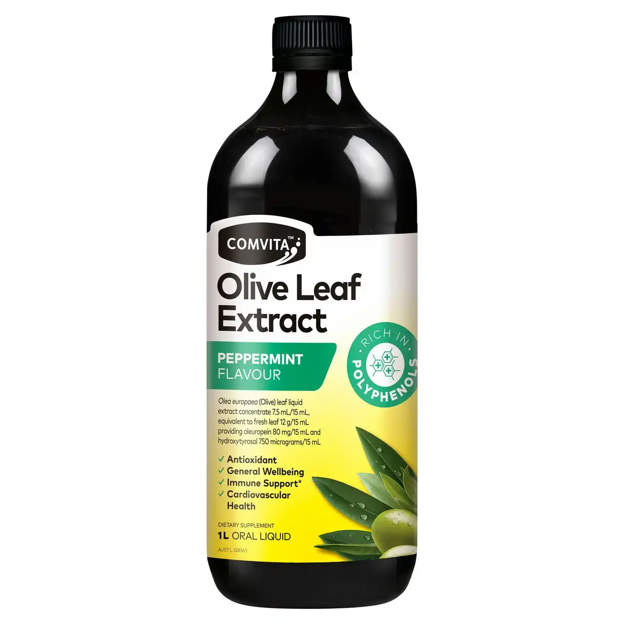 Comvita Olive Leaf Extract Peppermint Flavour 1L