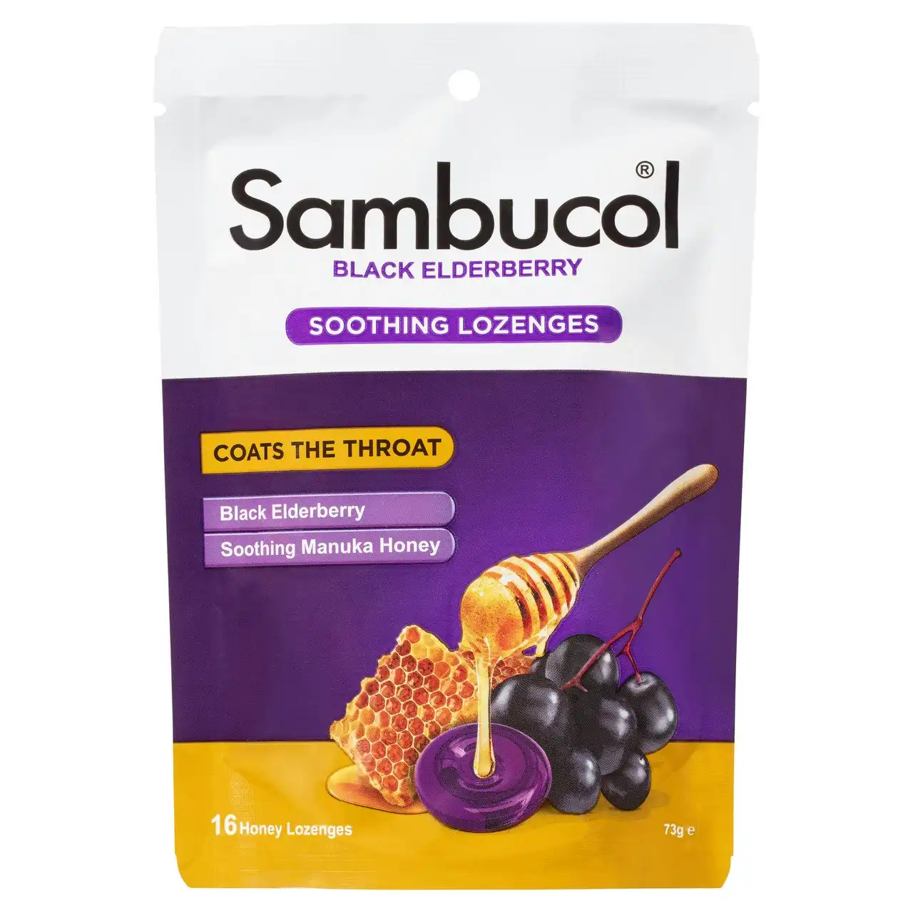 Sambucol Soothing Throat Lozenge 16 Pack