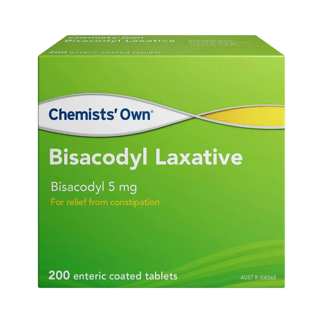 Chemists Own Bisacodyl Laxative Tablets 200