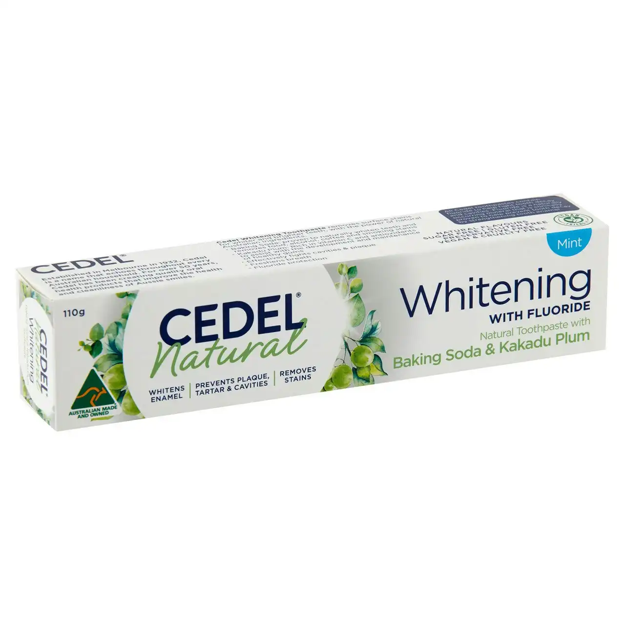Cedel Whitening Natural Toothpaste with Baking Soda & Kakadu Plum 110g