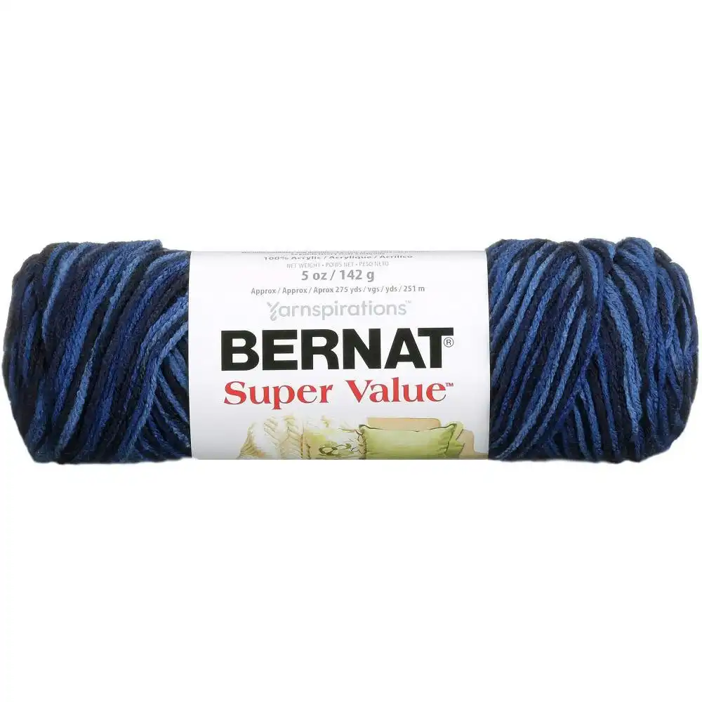 Bernat Super Value Ombre Crochet & Knitting Yarn - 142g Acrylic Yarn