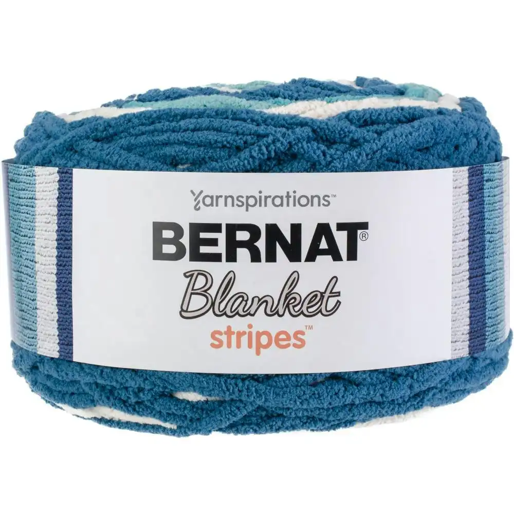 Bernat Blanket Stripes Crochet & Knitting Yarn - 300g Polyester Yarn