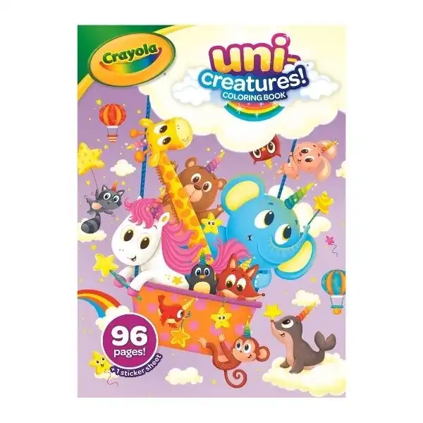 Crayola Uni-Creatures Coloring Book, 96pg