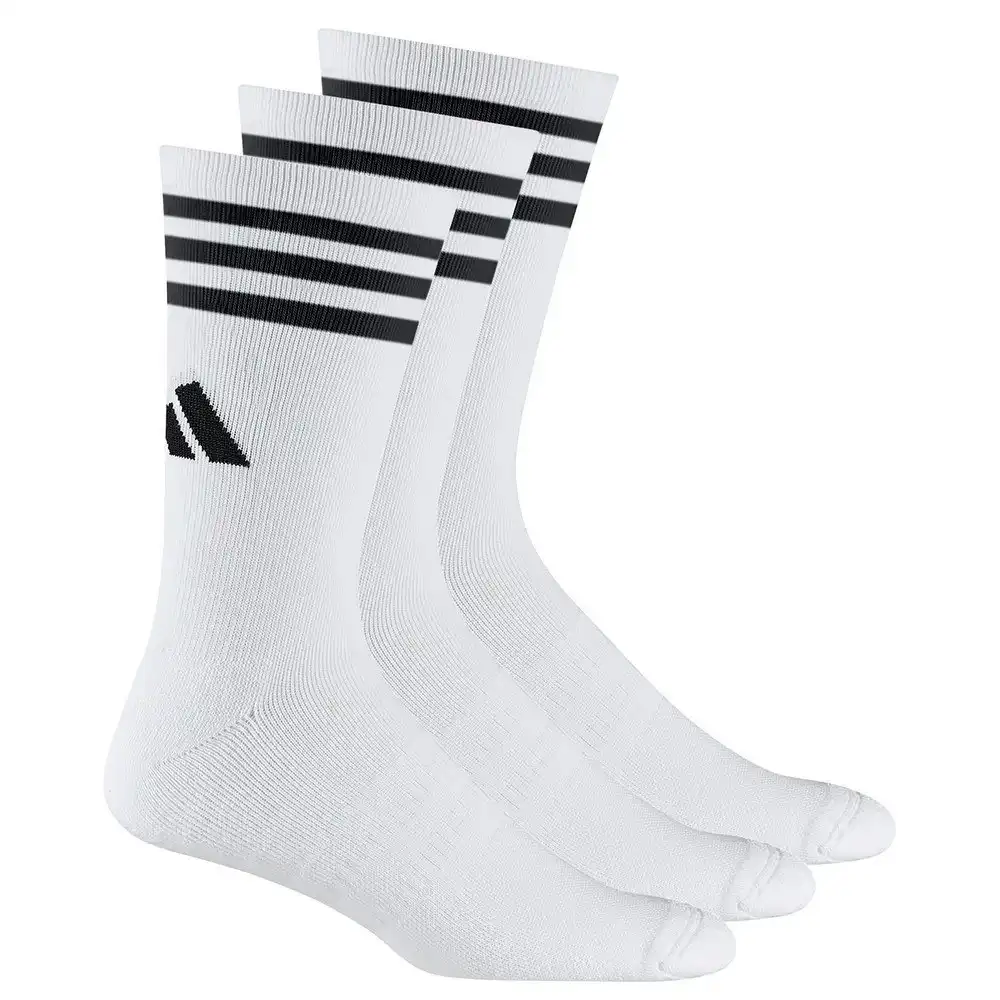 Adidas Mens Contrast Striped Crew Socks (Pack of 3)