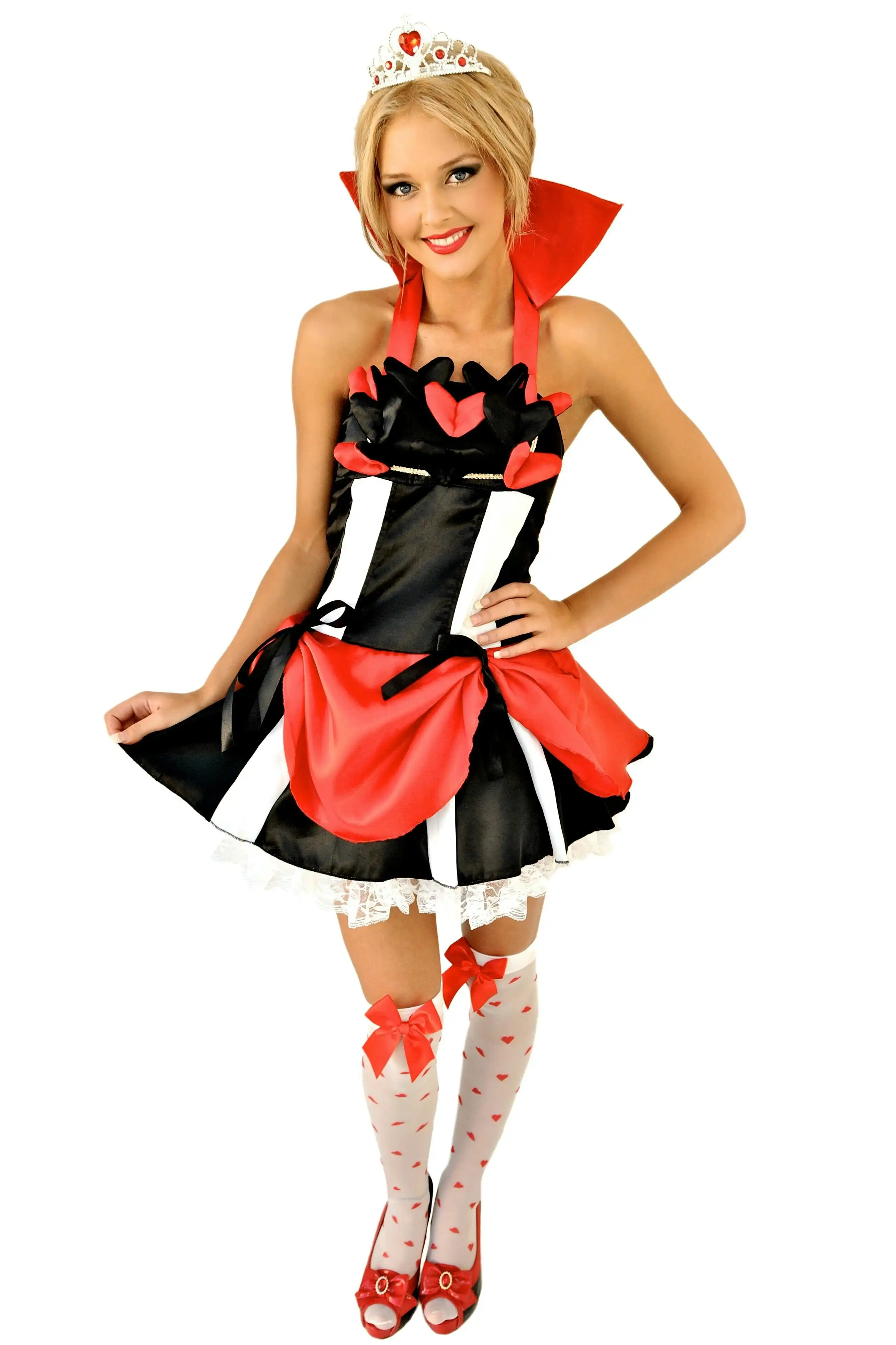 Pretty Queen Of Hearts Womens Costume