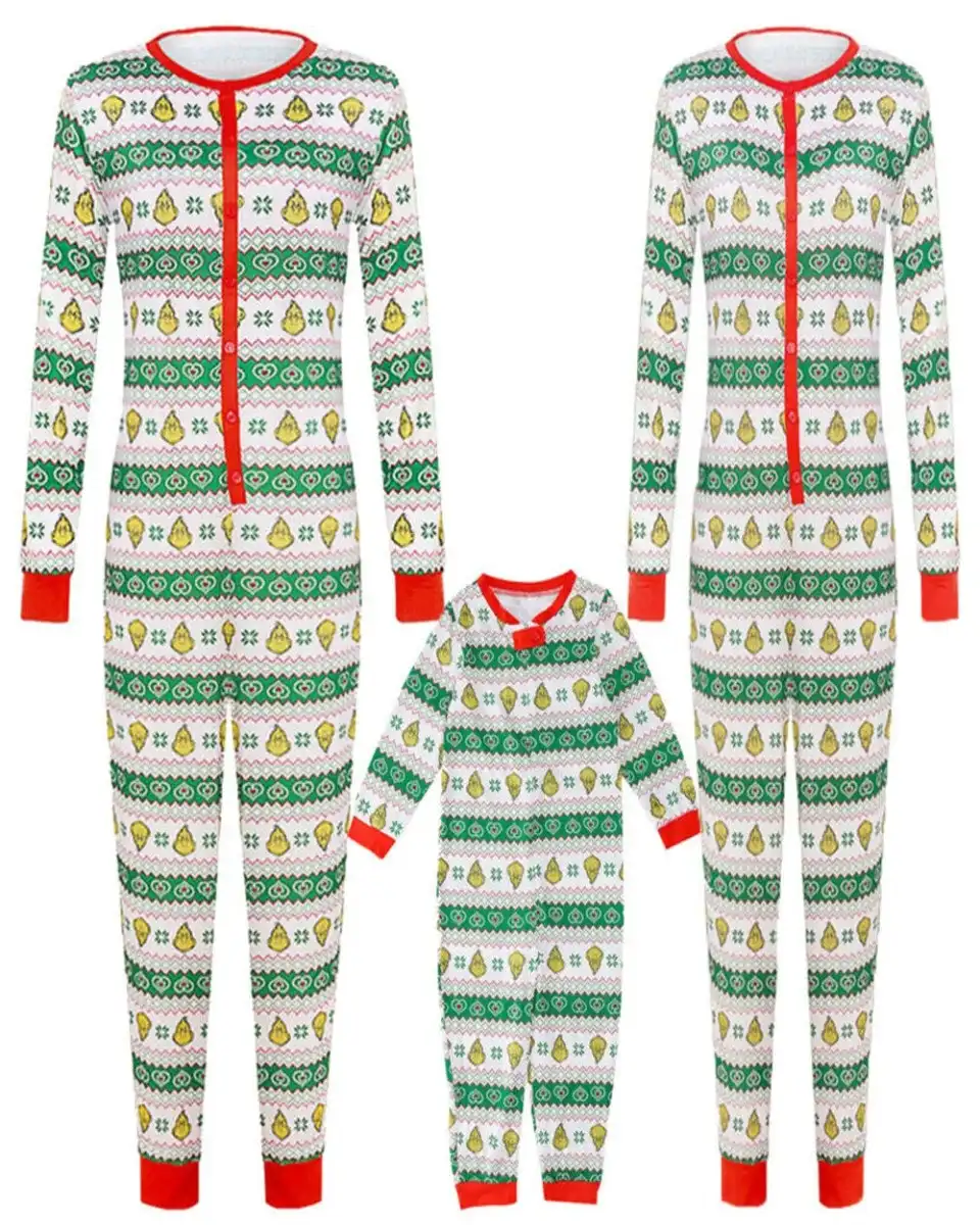 Classic Merry Christmas Family Pyjamas Set