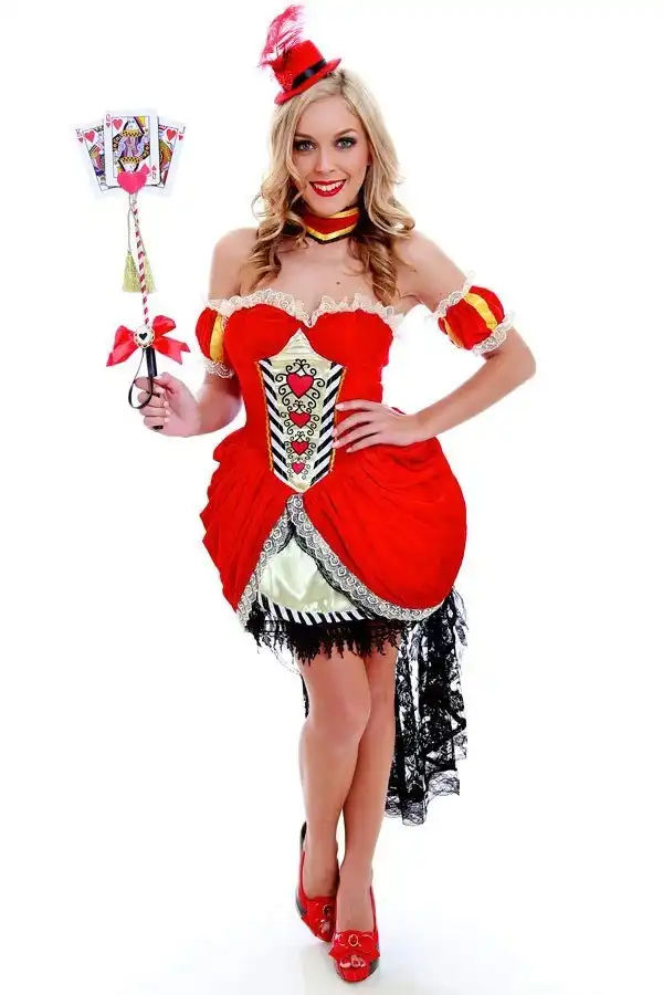 Deluxe Red Queen Womens Party Costume
