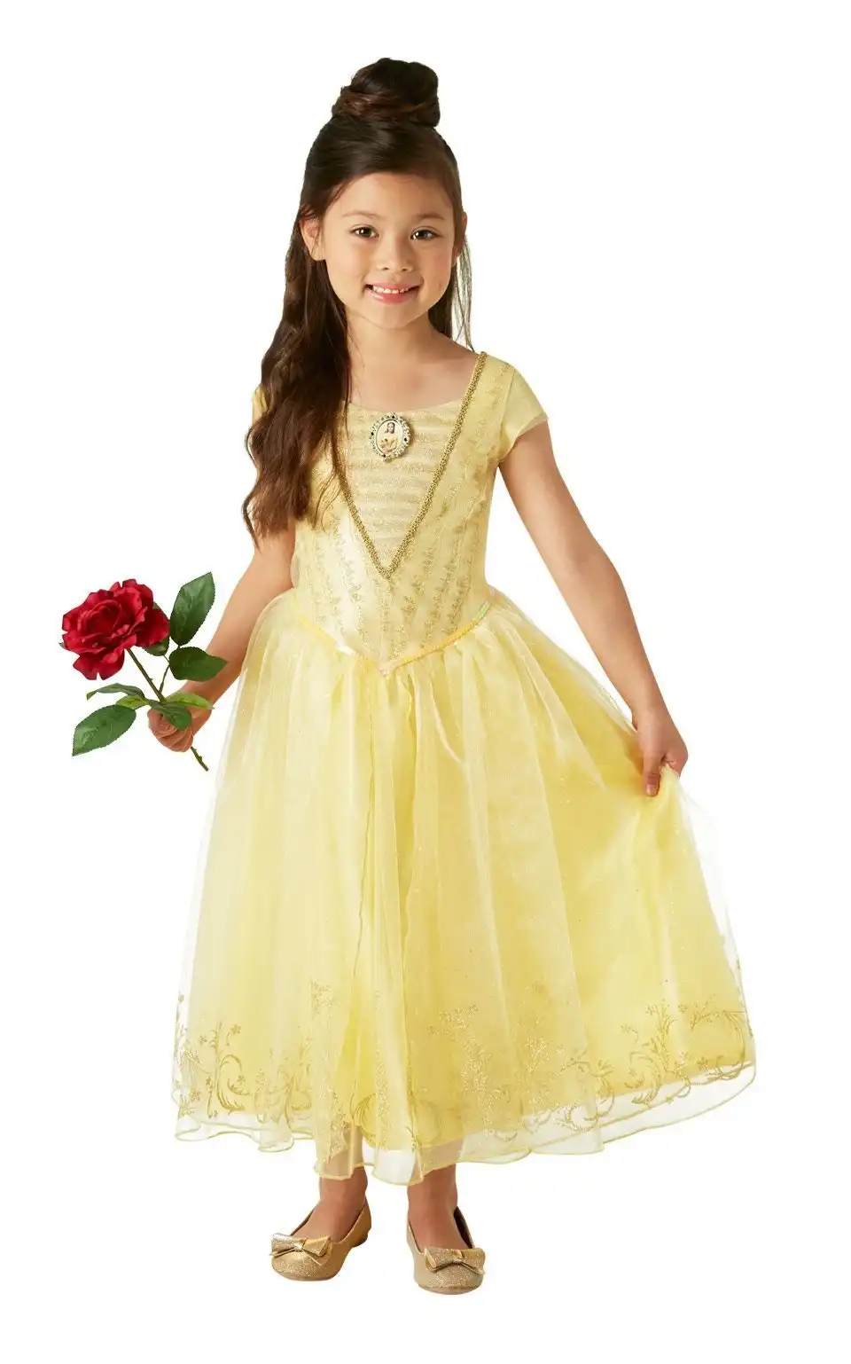 Belle Princess Live Action Deluxe Girls Costume