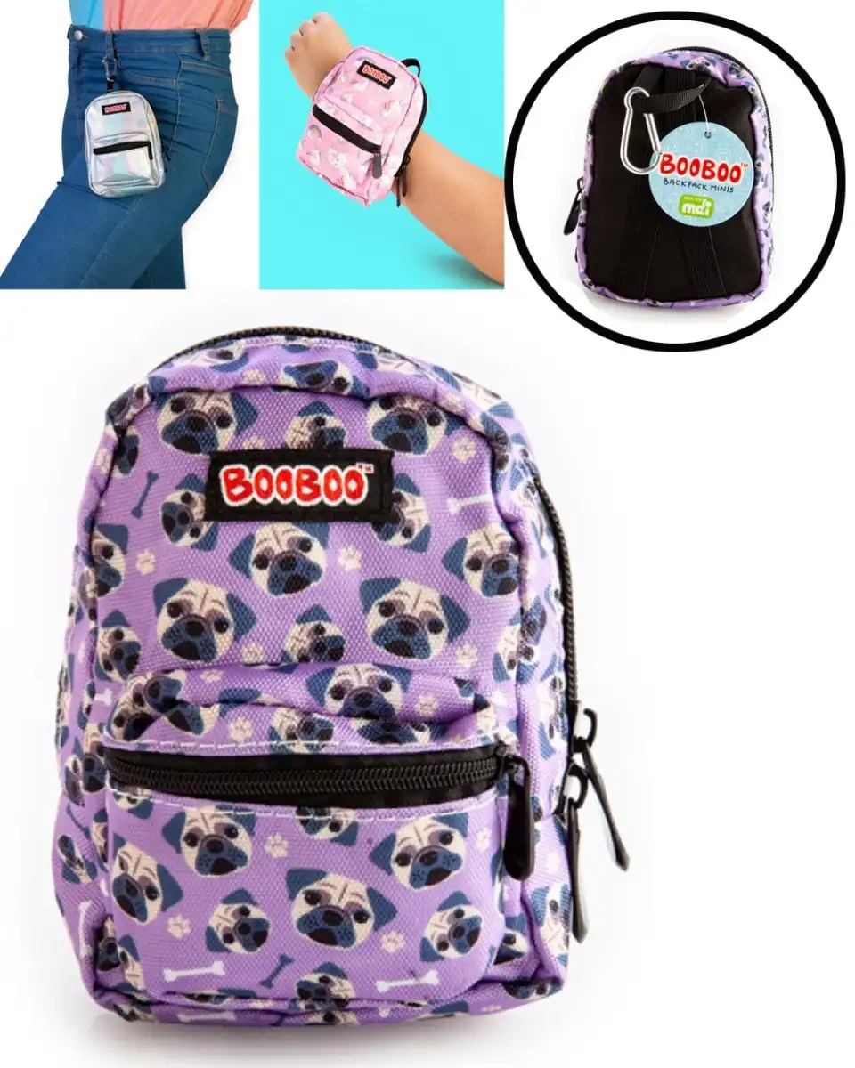Purple Pug BooBoo Backpack Mini