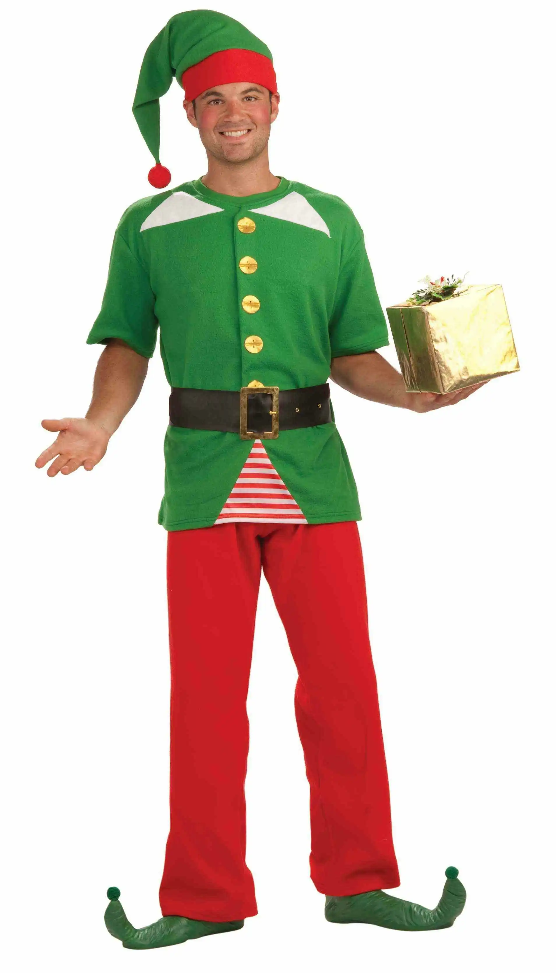 Jolly Elf Christmas Mens Costume